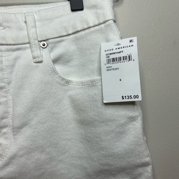 Good American Women’s Good Classic Bootcut Jeans White High Rise NWT 6/28 - Picture 5 of 13